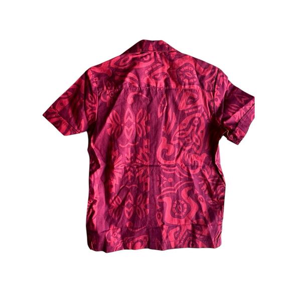 ALFRED SHAHEEN X UNIQUE VINTAGE BOYS RED HAWAIIAN TIKI SHIRTS Size 5T NEW - Picture 5 of 5
